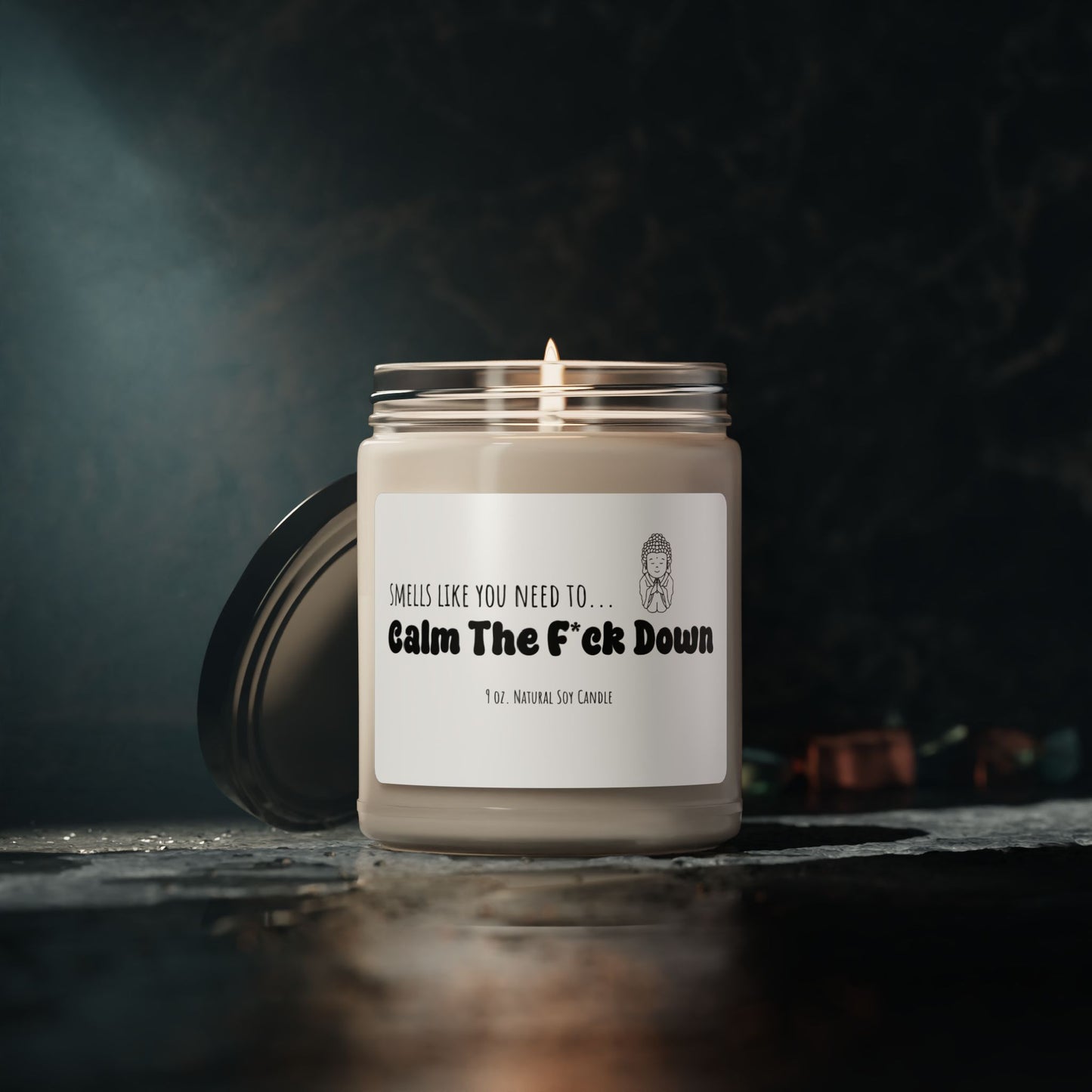 Smells Like You Need To Calm The F*ck Down Meditation Candle, Hippy Candle Gift, Zen Gift For Her/Him