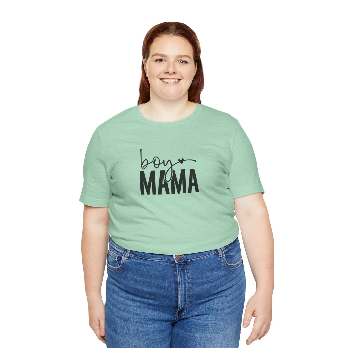Boy Mama Tee – Proud Mom Life Statement Unisex Jersey Short Sleeve Tee