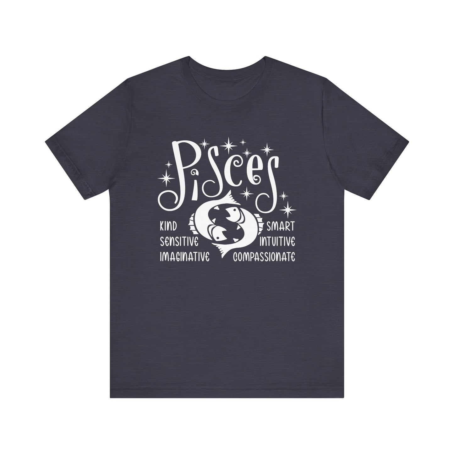 Pisces Zodiac T-Shirt - Dreamy & Intuitive Pisces Tee for Astrology Lovers