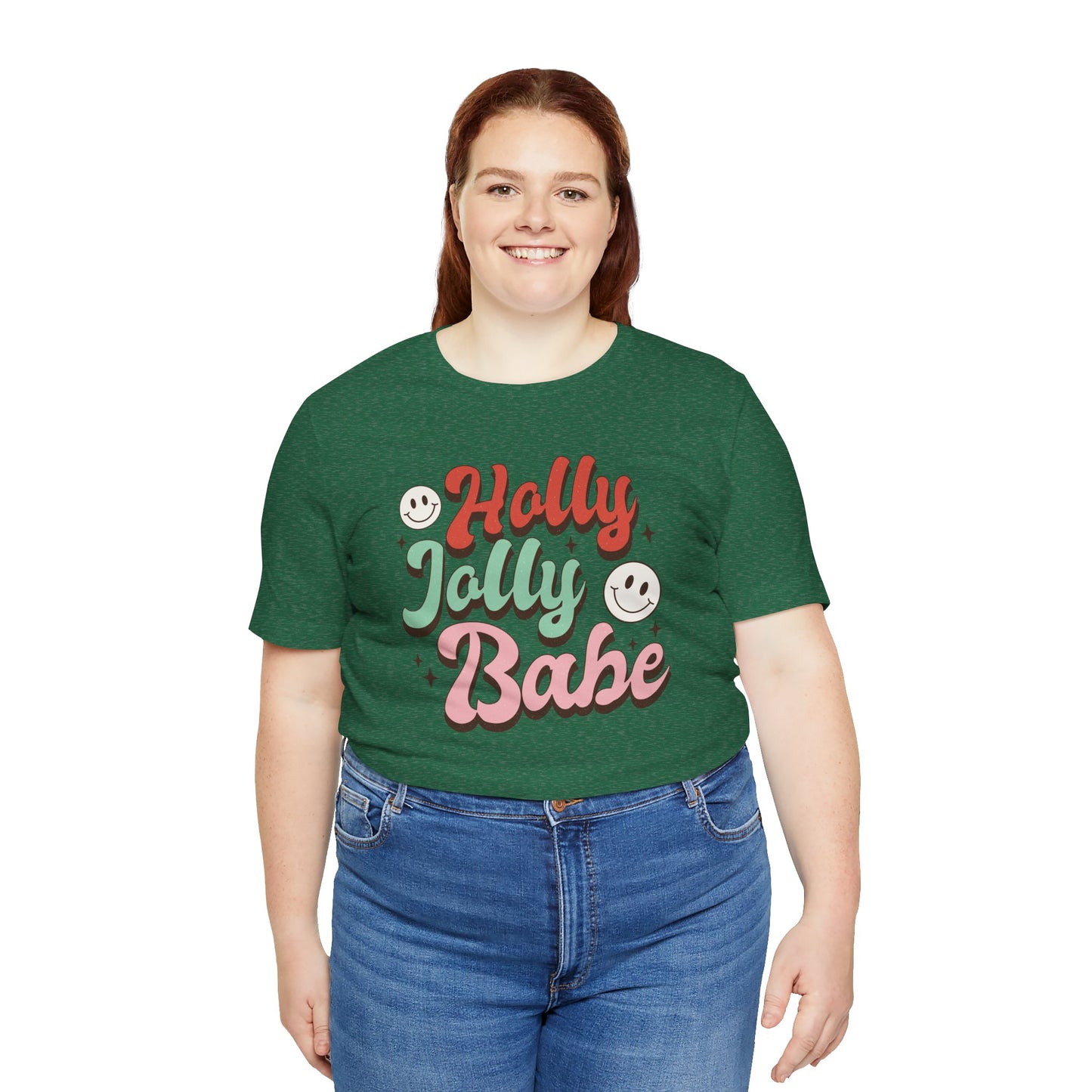 Holly Jolly Babe Tee – Festive & Fun Holiday Vibes
