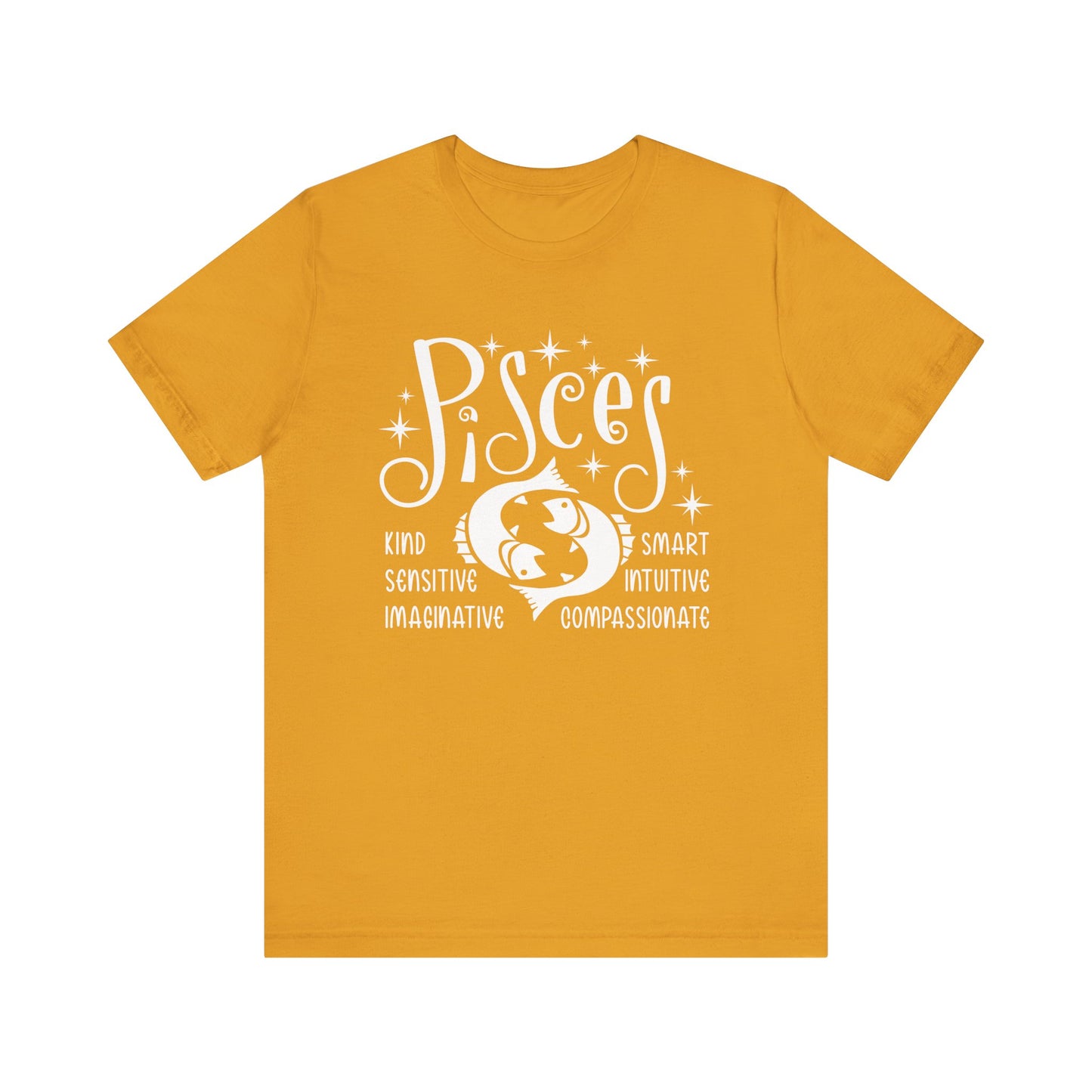 Pisces Zodiac T-Shirt - Dreamy & Intuitive Pisces Tee for Astrology Lovers