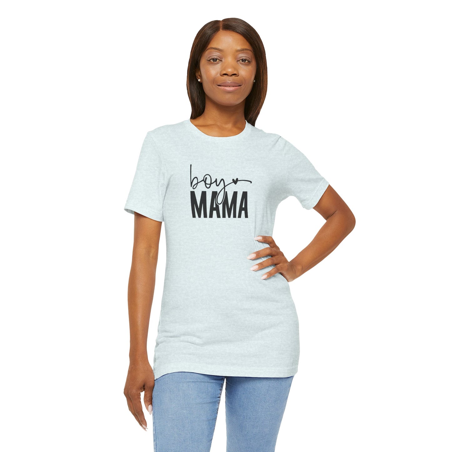 Boy Mama Tee – Proud Mom Life Statement Unisex Jersey Short Sleeve Tee