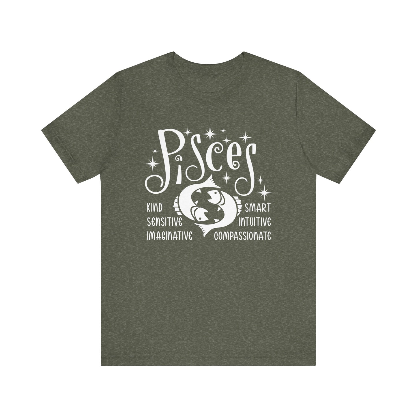 Pisces Zodiac T-Shirt - Dreamy & Intuitive Pisces Tee for Astrology Lovers