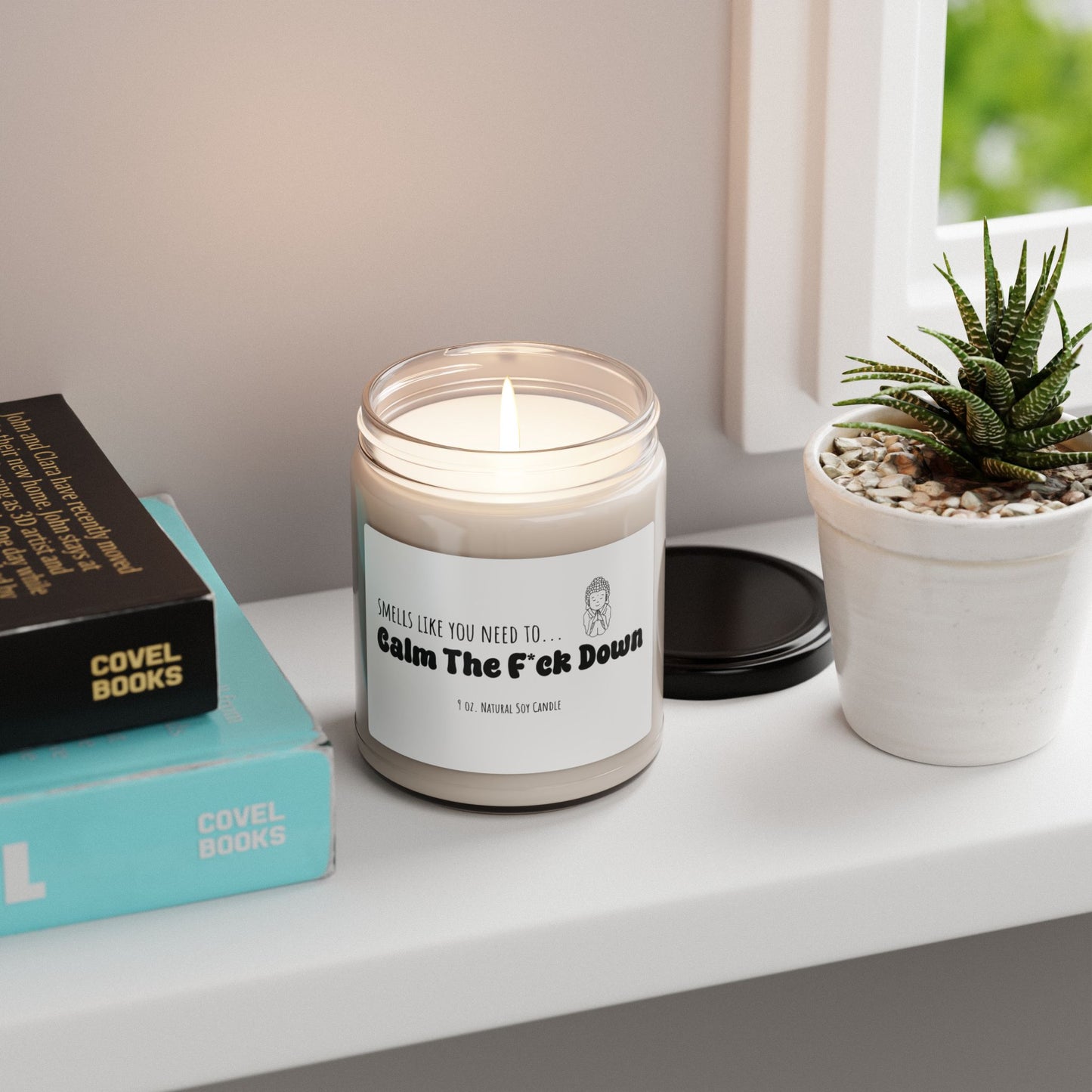 Smells Like You Need To Calm The F*ck Down Meditation Candle, Hippy Candle Gift, Zen Gift For Her/Him