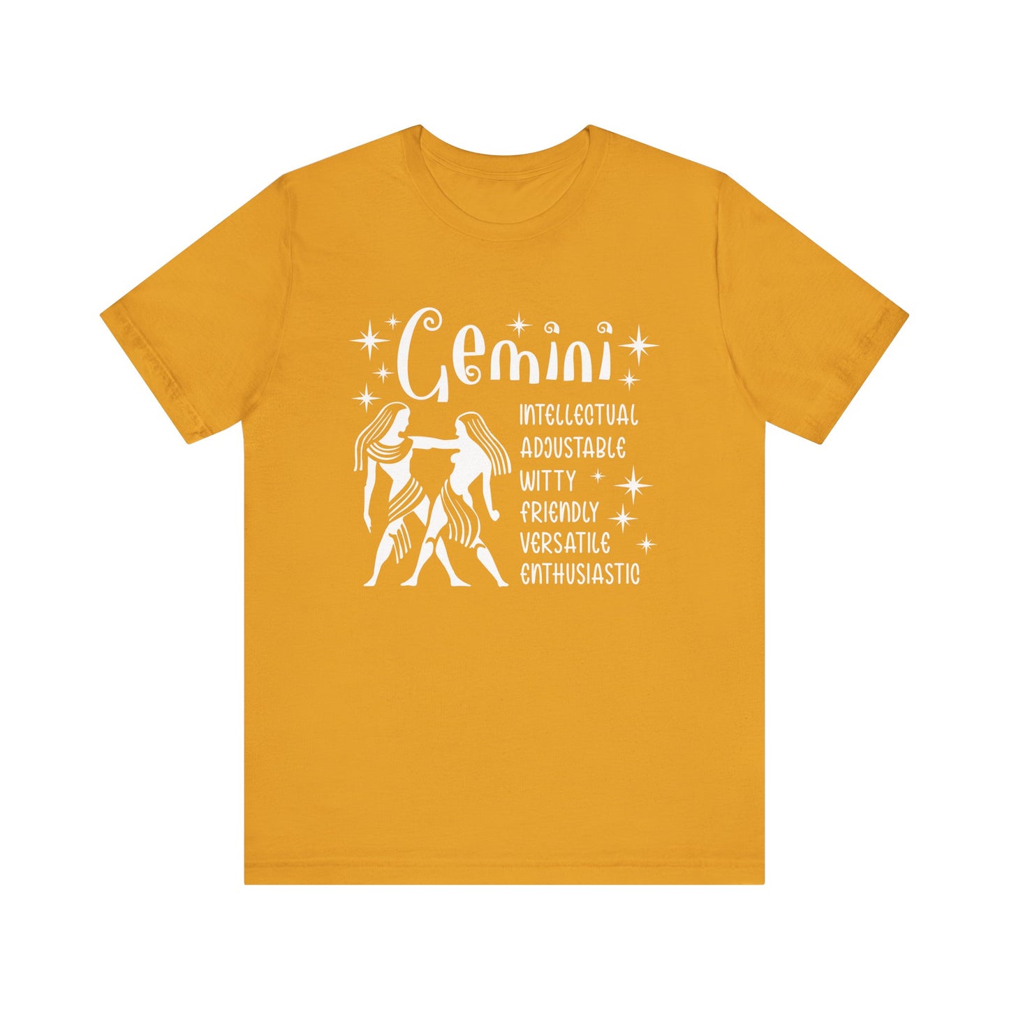 Gemini Zodiac T-Shirt - Playful & Curious Gemini Tee for Astrology Lovers