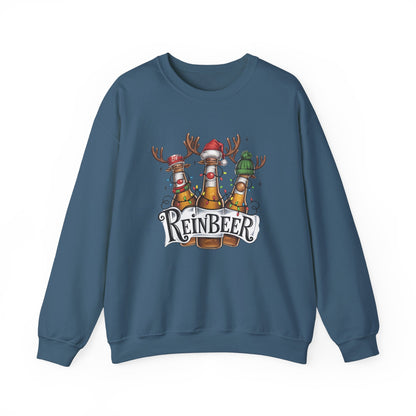 Reinbeer Sweatshirt – Fun Holiday Cheers Unisex Heavy Blend™ Crewneck Sweatshirt