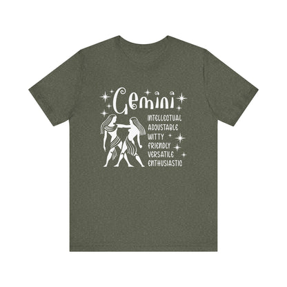 Gemini Zodiac T-Shirt - Playful & Curious Gemini Tee for Astrology Lovers