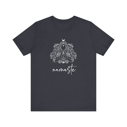 Namaste hippy meditation shirt in gray