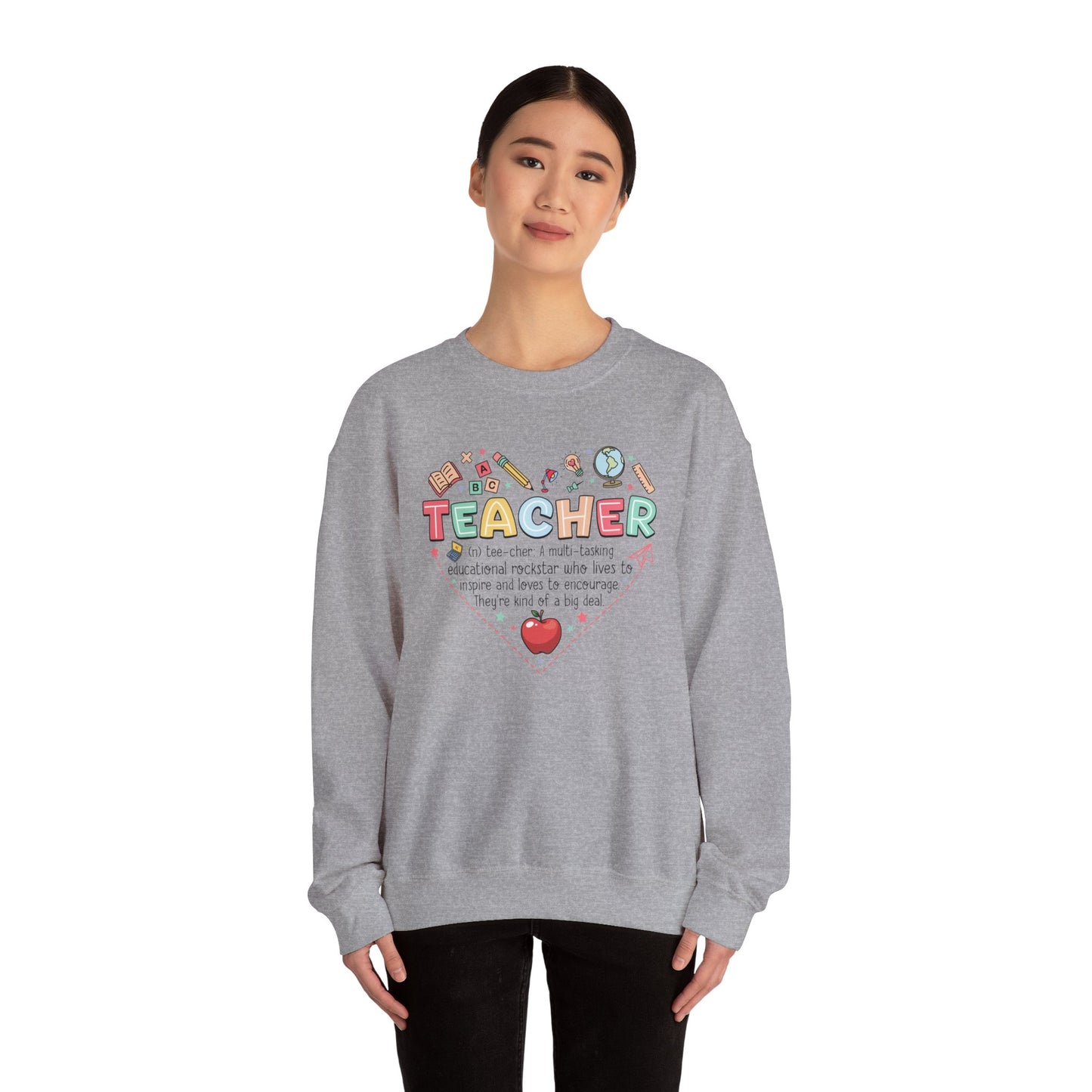 Inspirational Teacher Crewneck Sweatshirt - Perfect Gift for Teachers Unisex Heavy Blend™ Crewneck Sweatshirt