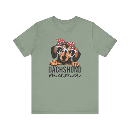 Dachshund Mama Tee – Cute & Cozy T-Shirt for Proud Dachshund Moms Unisex Jersey Short Sleeve Tee