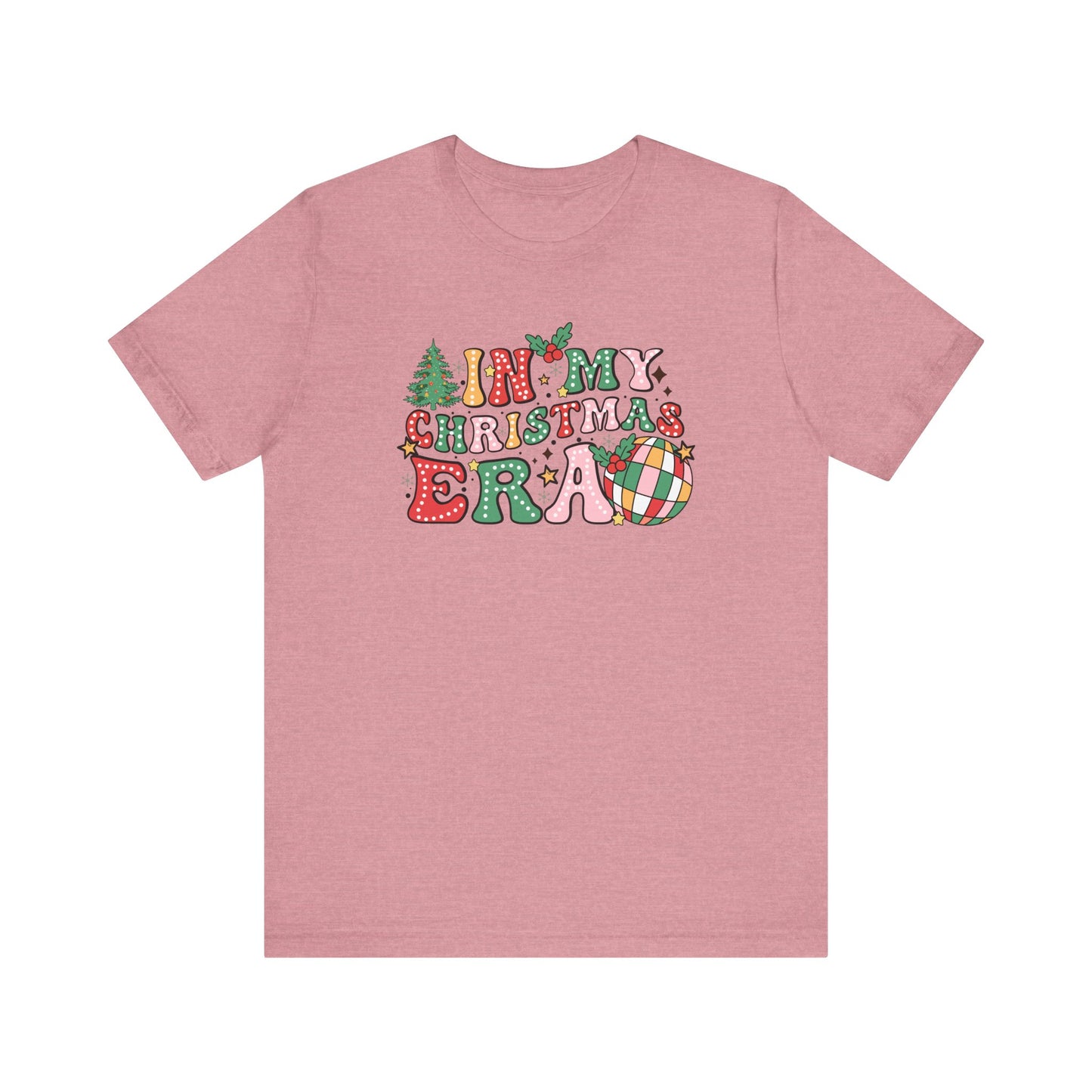 In My Christmas Era T-Shirt – Groovy Holiday Doodle Design, Festive Unisex Tee, Soft Cotton Shirt for Celebrating the Season with Style