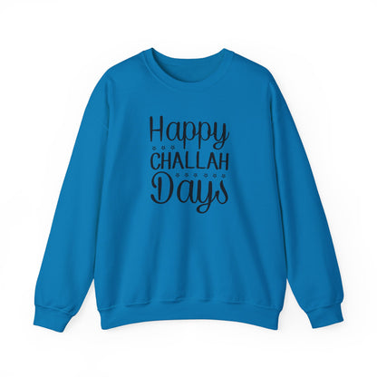 Happy Challah Days Sweatshirt - Cozy & Fun Holiday Apparel Unisex Heavy Blend™ Crewneck Sweatshirt