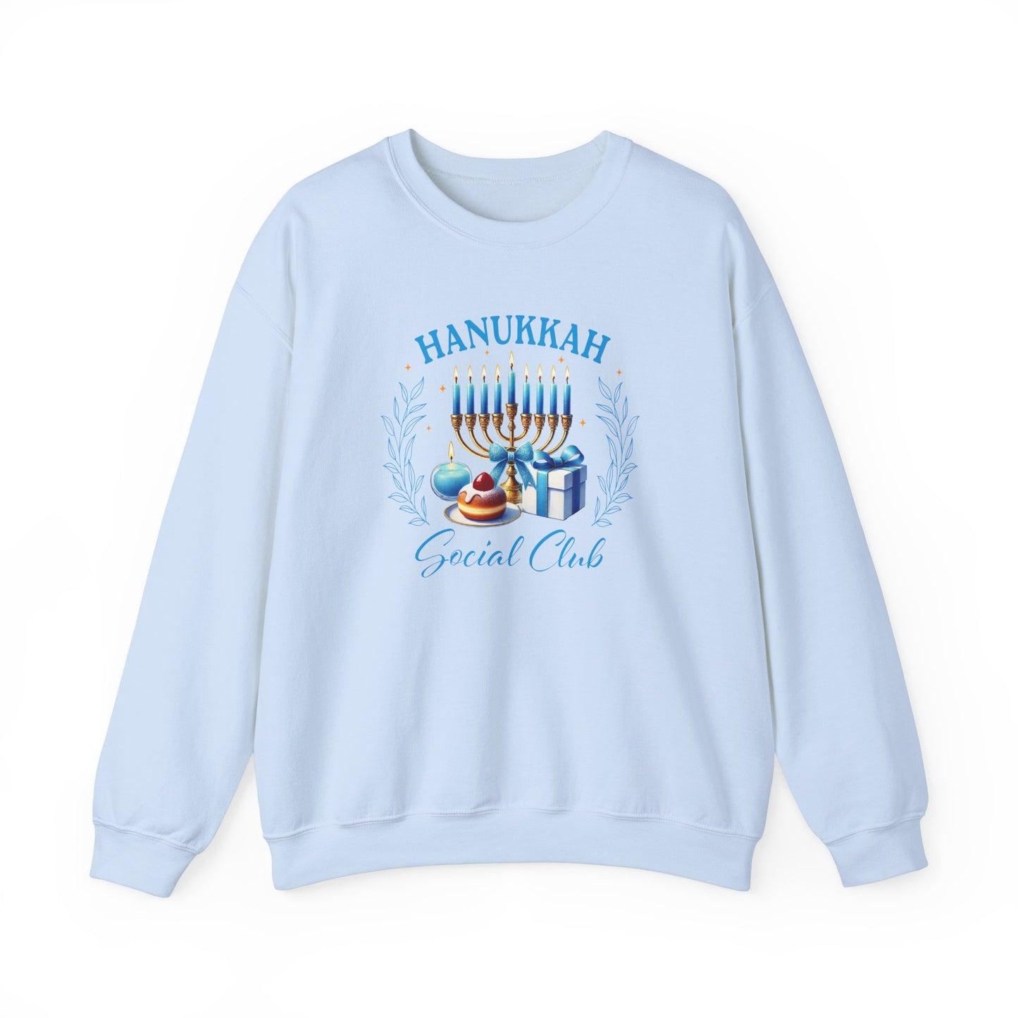 Hanukkah Social Club - Festive & Fun Holiday Apparel Unisex Heavy Blend™ Crewneck Sweatshirt