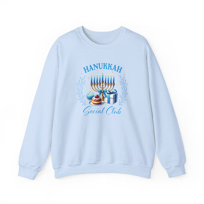 Hanukkah Social Club - Festive & Fun Holiday Apparel Unisex Heavy Blend™ Crewneck Sweatshirt