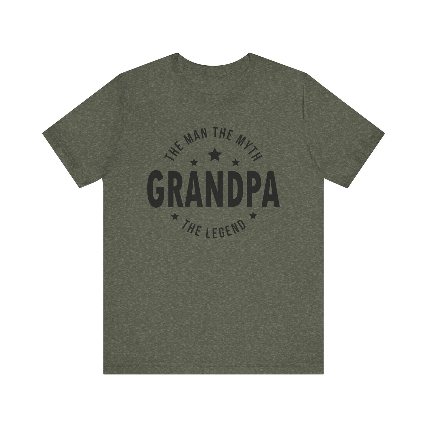 Grandpa: The Man, The Myth, The Legend T-Shirt - Perfect Gift for Grandfathers Unisex Jersey Short Sleeve Tee