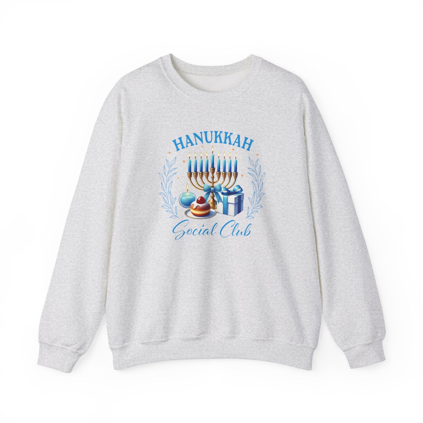 Hanukkah Social Club - Festive & Fun Holiday Apparel Unisex Heavy Blend™ Crewneck Sweatshirt