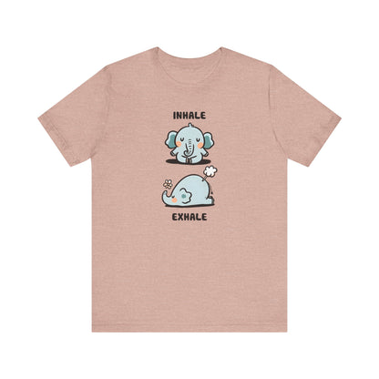 Inahle and Exhale tee shirt cute elephant