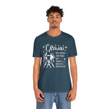 Gemini Zodiac T-Shirt - Playful & Curious Gemini Tee for Astrology Lovers