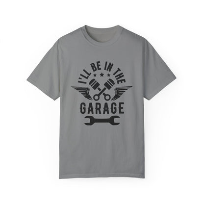 I'll Be In The Garage tee graphite