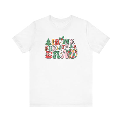 In My Christmas Era T-Shirt – Groovy Holiday Doodle Design, Festive Unisex Tee, Soft Cotton Shirt for Celebrating the Season with Style