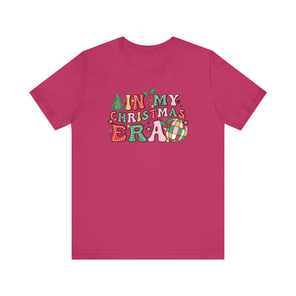 In My Christmas Era T-Shirt – Groovy Holiday Doodle Design, Festive Unisex Tee, Soft Cotton Shirt for Celebrating the Season with Style