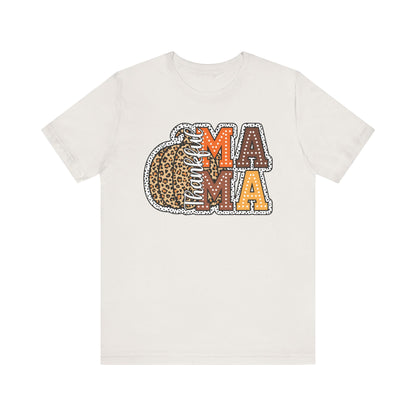 Thankful Mama Tee – Cozy Thanksgiving Style for Her, Unisex Jersey Short Sleeve Tee