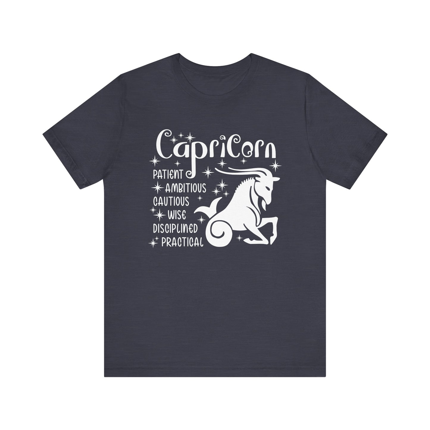 Capricorn Zodiac T-Shirt - Ambitious & Grounded Capricorn Tee for Astrology Lovers