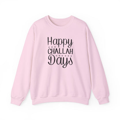 Happy Challah Days Sweatshirt - Cozy & Fun Holiday Apparel Unisex Heavy Blend™ Crewneck Sweatshirt