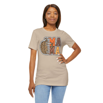 Thankful Mama Tee – Cozy Thanksgiving Style for Her, Unisex Jersey Short Sleeve Tee