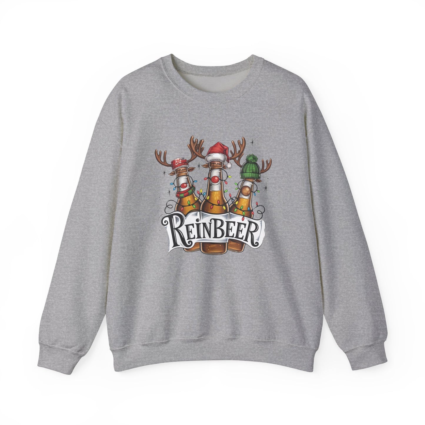 Reinbeer Sweatshirt – Fun Holiday Cheers Unisex Heavy Blend™ Crewneck Sweatshirt