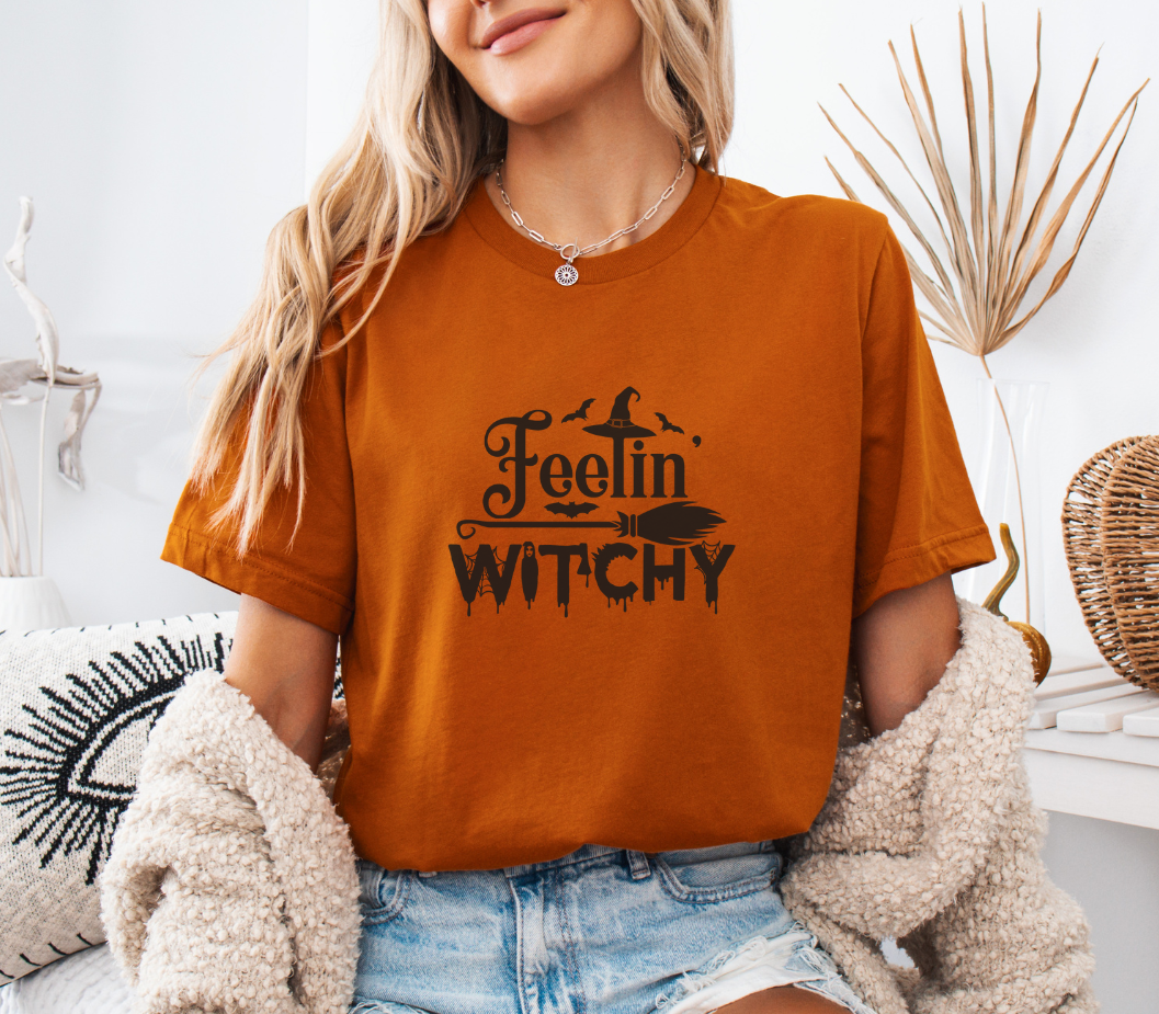 Feelin witchy tee shirt