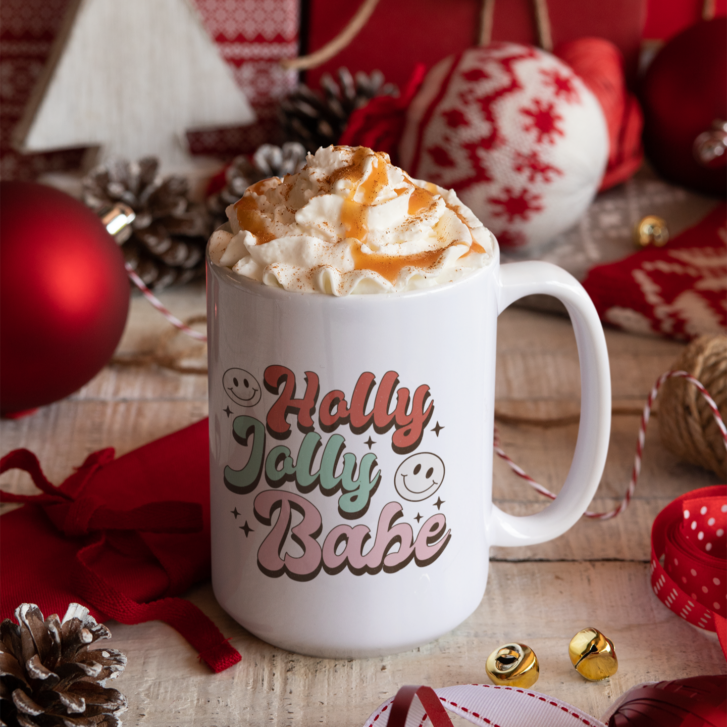 Holly Jolly Babe Holiday Mug