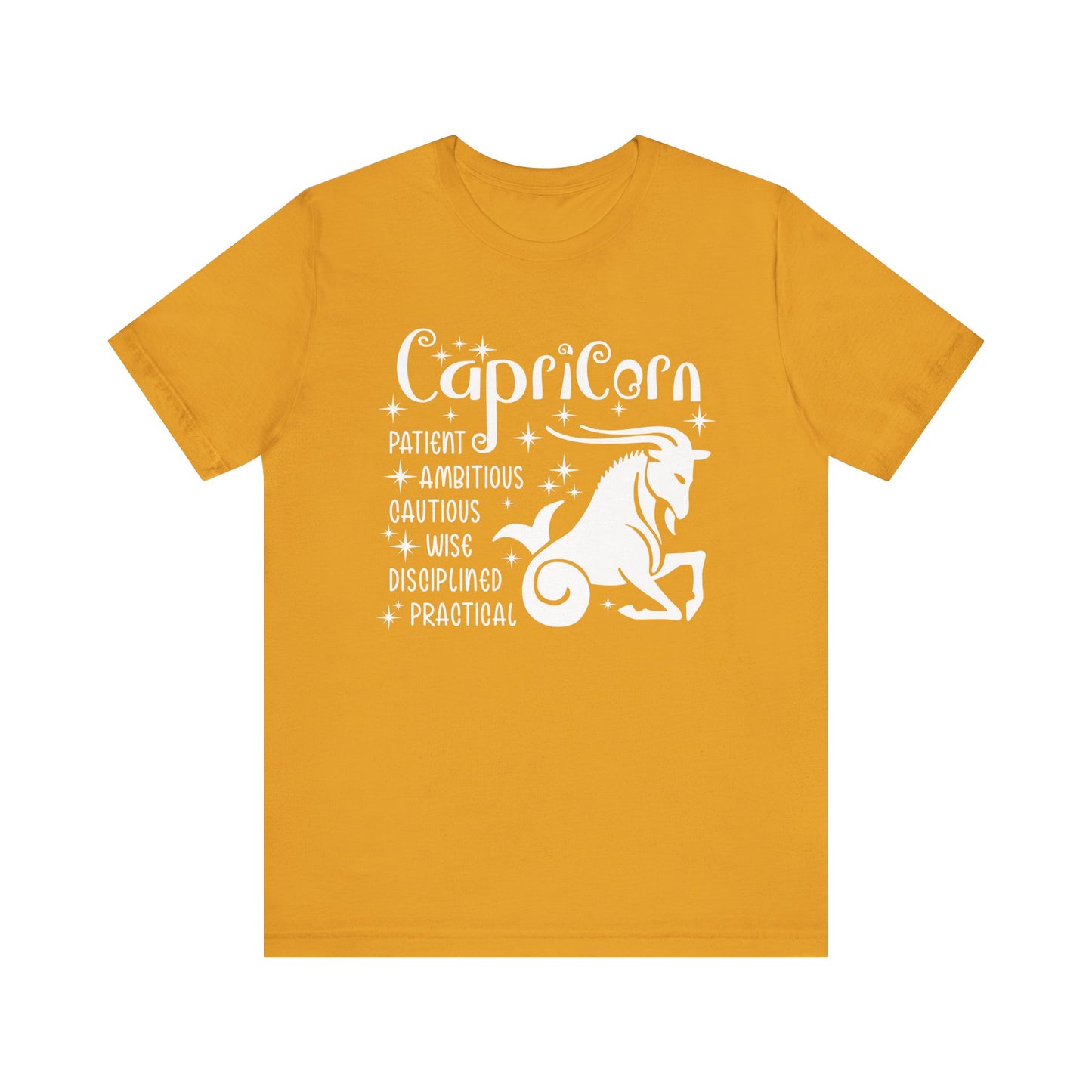 Capricorn Zodiac T-Shirt - Ambitious & Grounded Capricorn Tee for Astrology Lovers