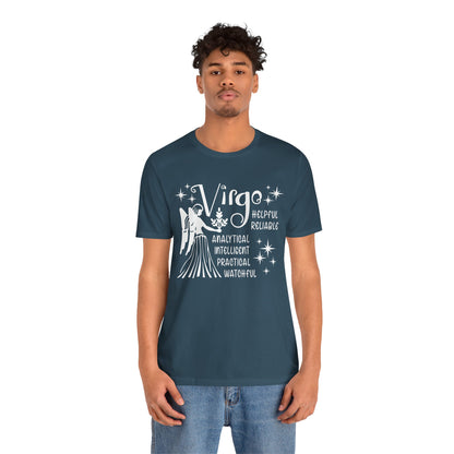 Virgo Zodiac T-Shirt - Practical & Thoughtful Virgo Tee for Astrology Lovers