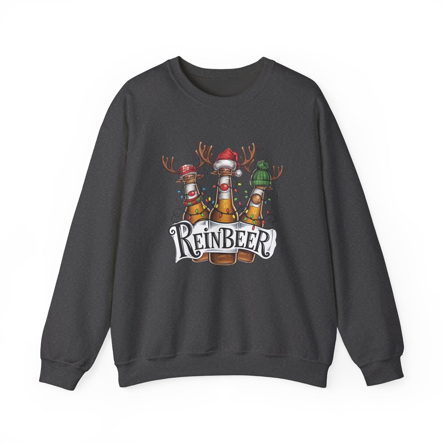 Reinbeer Sweatshirt – Fun Holiday Cheers Unisex Heavy Blend™ Crewneck Sweatshirt