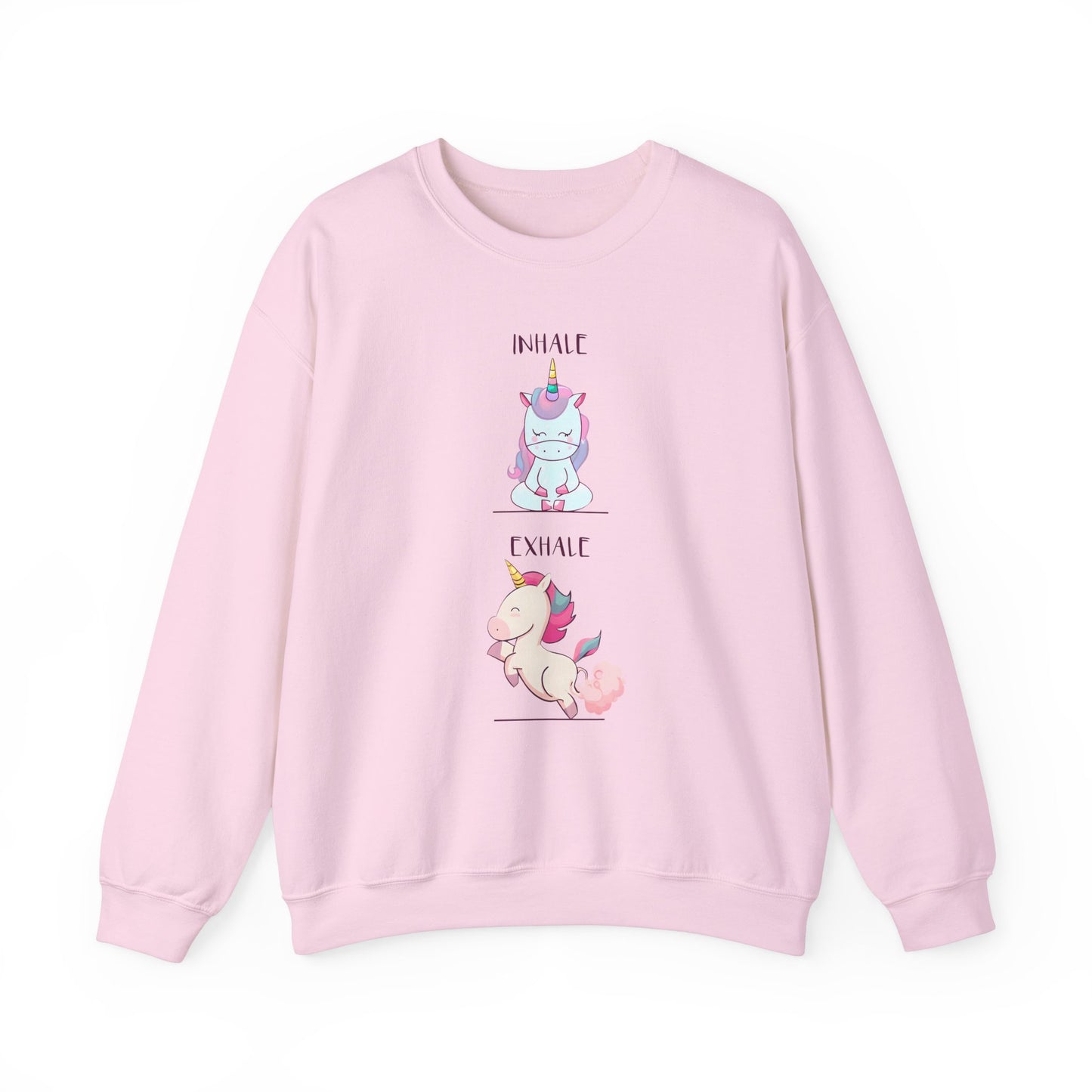 Inhale Exhale Unicorn sweatshirt