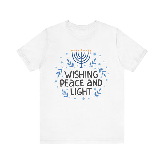 Wishing Peace and Light Hanukkah shirt