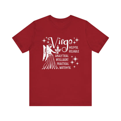 Virgo Zodiac T-Shirt - Practical & Thoughtful Virgo Tee for Astrology Lovers