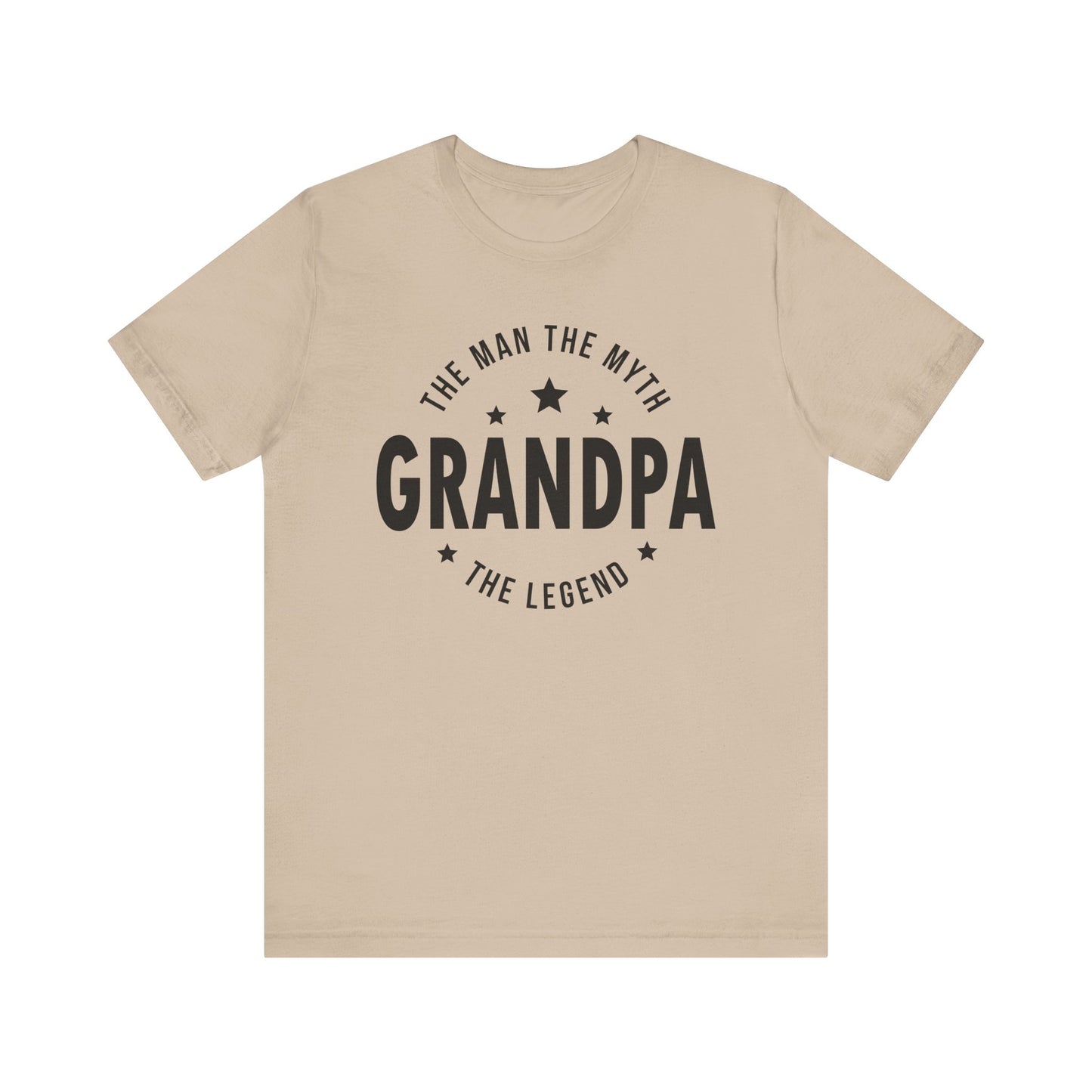 Grandpa: The Man, The Myth, The Legend T-Shirt - Perfect Gift for Grandfathers Unisex Jersey Short Sleeve Tee