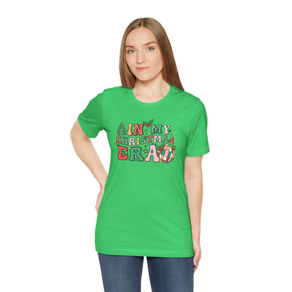 In My Christmas Era T-Shirt – Groovy Holiday Doodle Design, Festive Unisex Tee, Soft Cotton Shirt for Celebrating the Season with Style