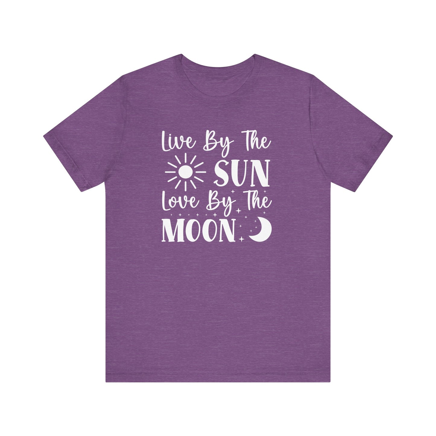 Live By The Sun, Love By The Moon T-Shirt - Mystical and Inspirational Unisex Jersey Short Sleeve Tee