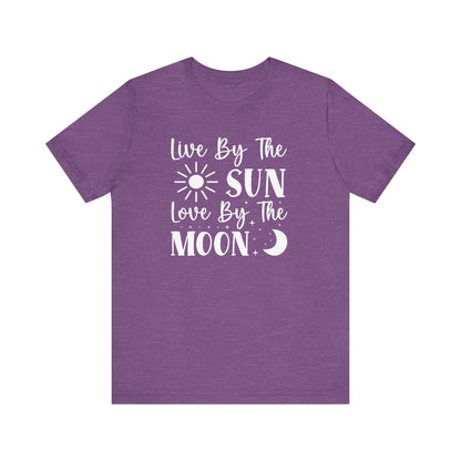 Live By The Sun, Love By The Moon T-Shirt - Mystical and Inspirational Unisex Jersey Short Sleeve Tee