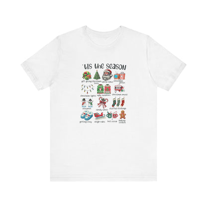 Retro Christmas Magic Tee – Santa, Gifts & Holiday Cheer Unisex Jersey Short Sleeve Tee