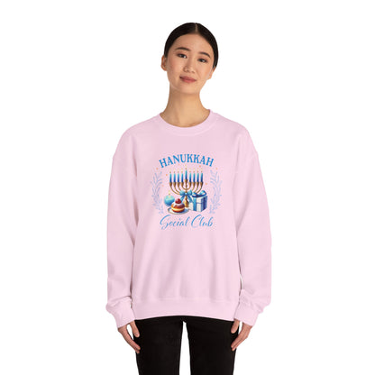 Hanukkah Social Club - Festive & Fun Holiday Apparel Unisex Heavy Blend™ Crewneck Sweatshirt