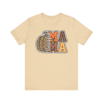 Thankful Mama Tee – Cozy Thanksgiving Style for Her, Unisex Jersey Short Sleeve Tee