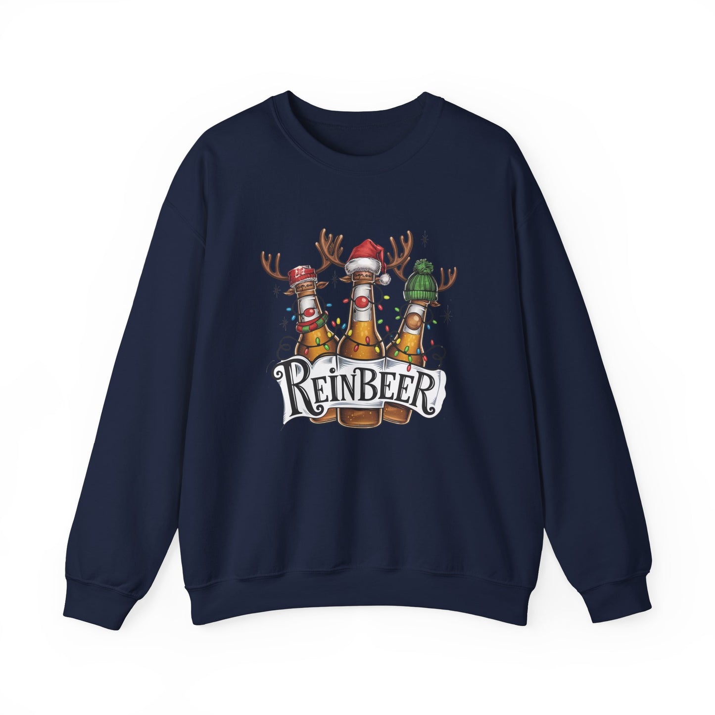 Reinbeer Sweatshirt – Fun Holiday Cheers Unisex Heavy Blend™ Crewneck Sweatshirt