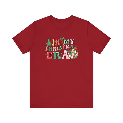 In My Christmas Era T-Shirt – Groovy Holiday Doodle Design, Festive Unisex Tee, Soft Cotton Shirt for Celebrating the Season with Style