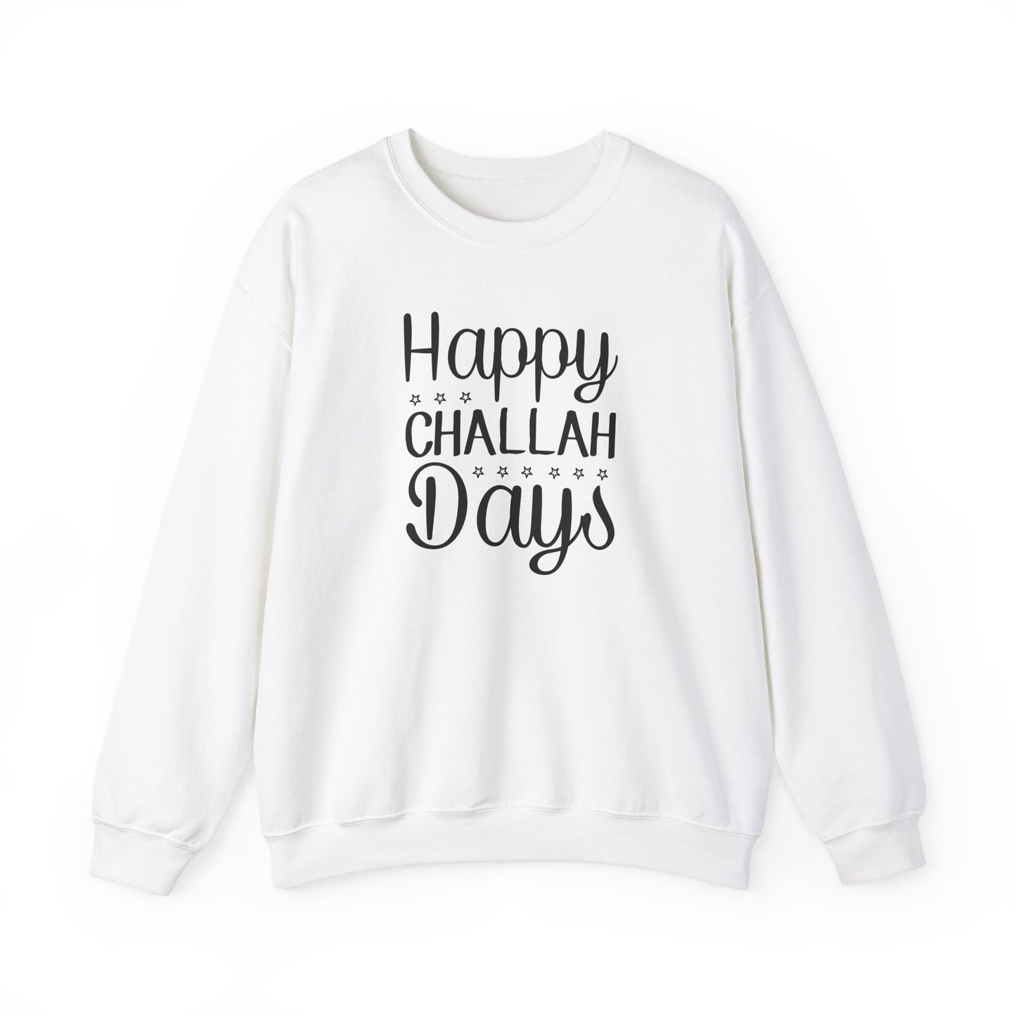 Happy Challah Days Sweatshirt - Cozy & Fun Holiday Apparel Unisex Heavy Blend™ Crewneck Sweatshirt