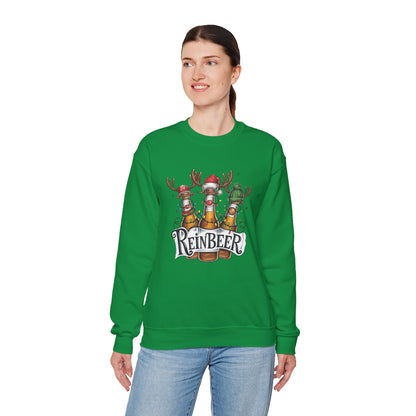 Reinbeer Sweatshirt – Fun Holiday Cheers Unisex Heavy Blend™ Crewneck Sweatshirt