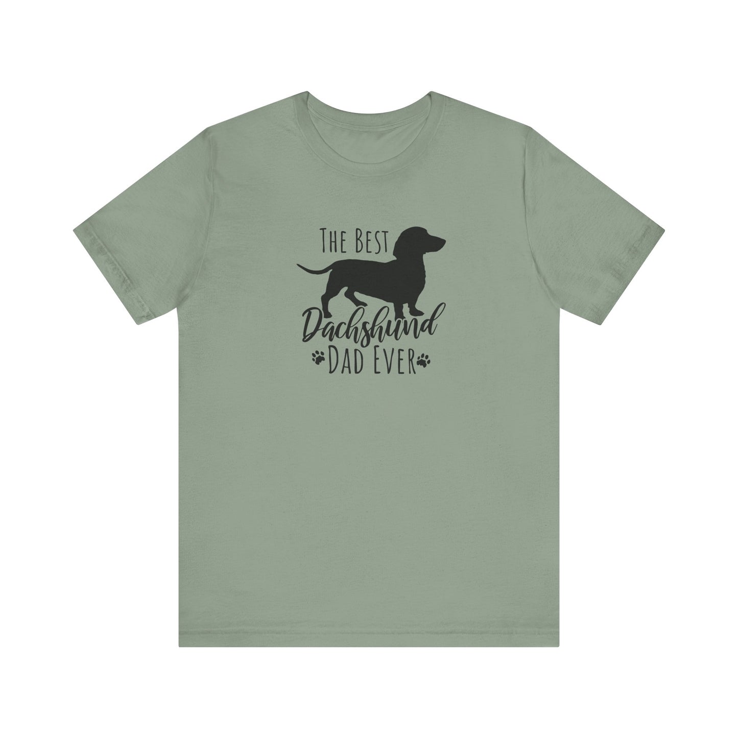 Best Dachshund Dad Tee – Cute & Comfortable T-Shirt for Proud Dachshund Dads Unisex Jersey Short Sleeve Tee